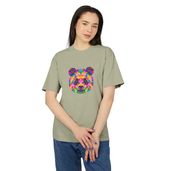 Colored Panda Unisex Heavy Faded Tee - Image 19