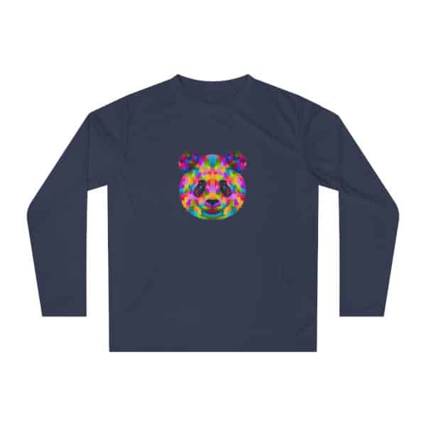 Colored Panda Unisex Performance Long Sleeve Shirt - Image 13