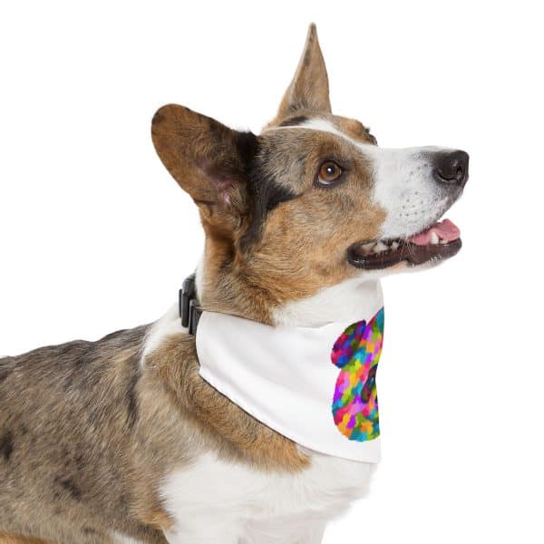 Colored Panda Pet Bandana Collar - Image 11