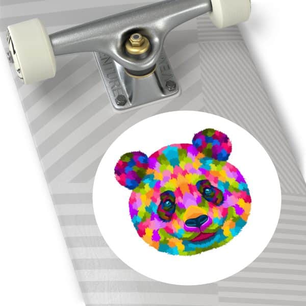 Colored Panda Round Vinyl Stickers - Image 20