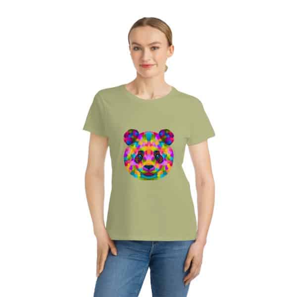 Colored Panda Organic Women's Classic T-Shirt - Image 9