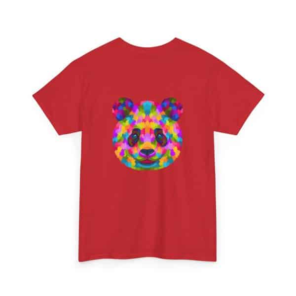 Colored Panda Unisex Heavy Cotton Tee - Image 68