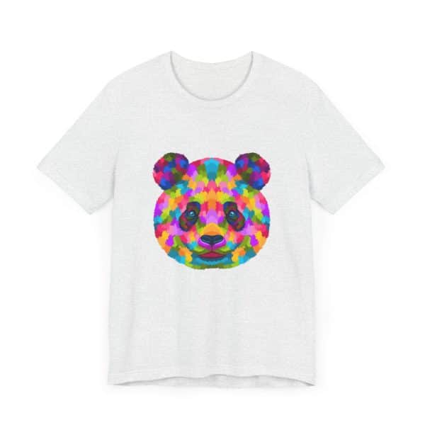 Colored Panda Unisex Jersey Short Sleeve Tee - Image 7