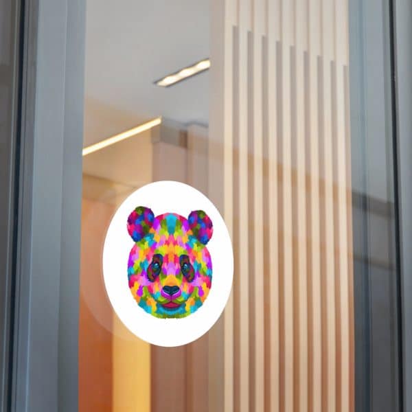 Colored Panda Round Vinyl Stickers - Image 19