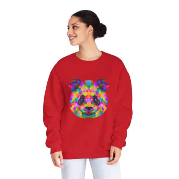 Colored Panda Unisex NuBlend® Crewneck Sweatshirt - Image 68