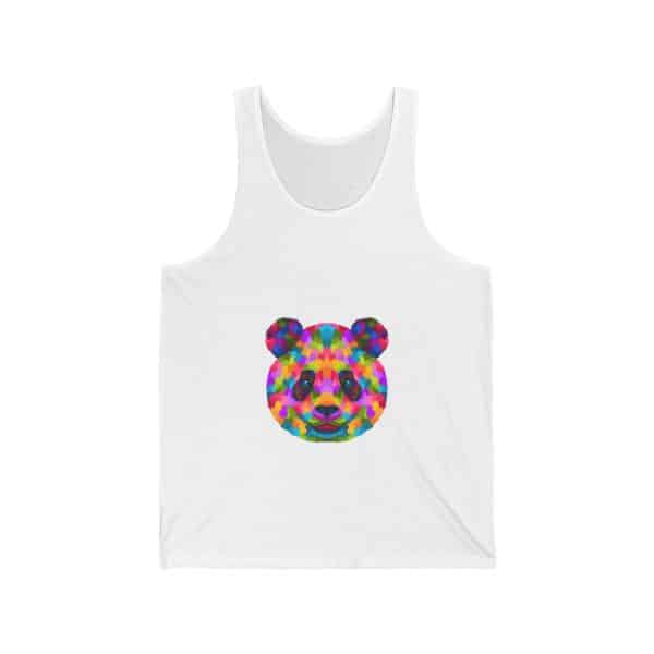 Colored Panda Unisex Jersey Tank