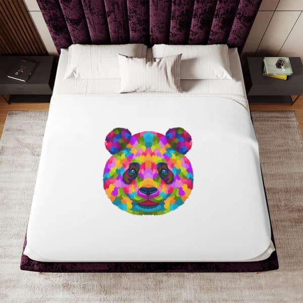 Colored Panda Sherpa Blanket, Two Colors - Image 24