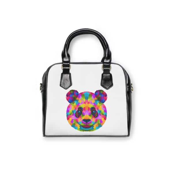 Colored Panda Shoulder Handbag