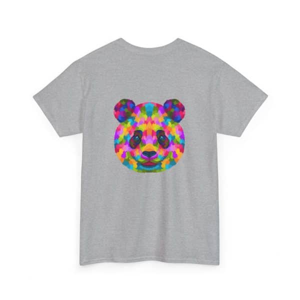 Colored Panda Unisex Heavy Cotton Tee - Image 24