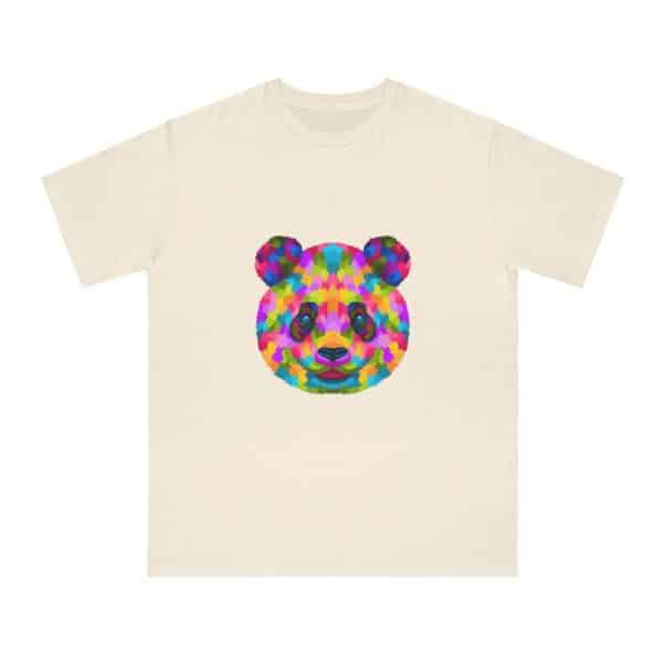 Colored Panda Organic Unisex Classic T-Shirt - Image 5