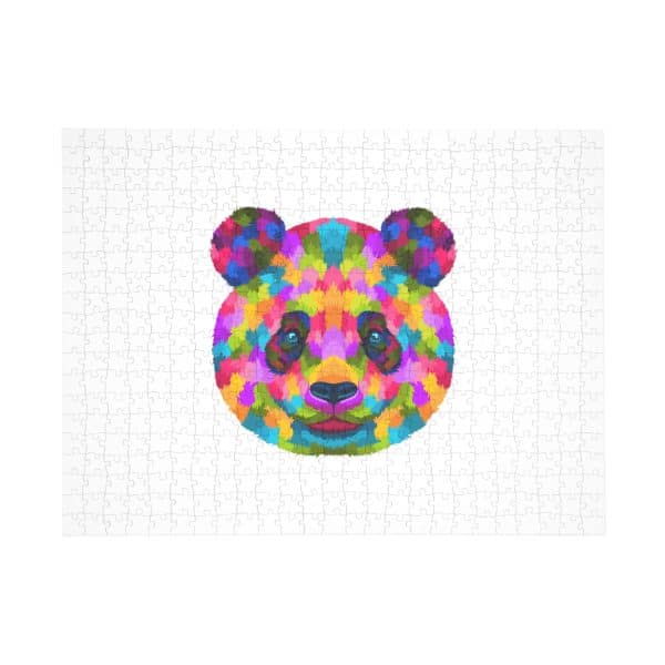 Colored Panda Puzzle (96, 252, 500, 1000-Piece)