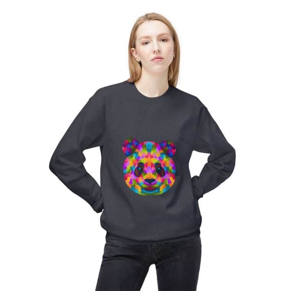 Colored Panda Unisex Midweight Softstyle Fleece Crewneck Sweatshirt - Image 31