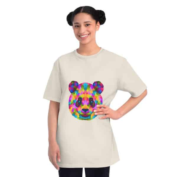 Colored Panda Organic Unisex Classic T-Shirt - Image 20