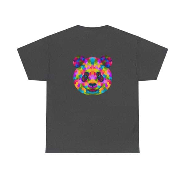 Colored Panda Unisex Heavy Cotton Tee - Image 58