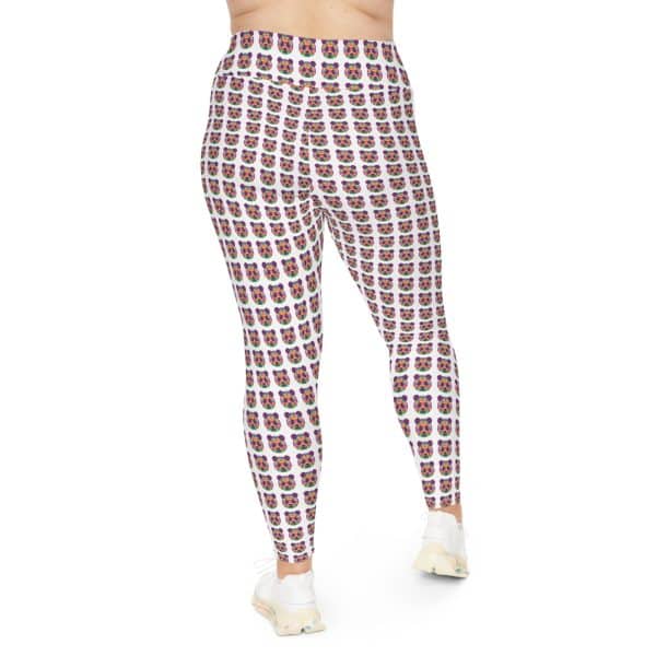 Colored Panda Plus Size Leggings (AOP) - Image 4