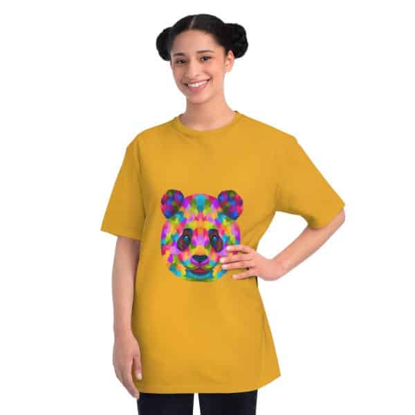 Colored Panda Organic Unisex Classic T-Shirt - Image 12