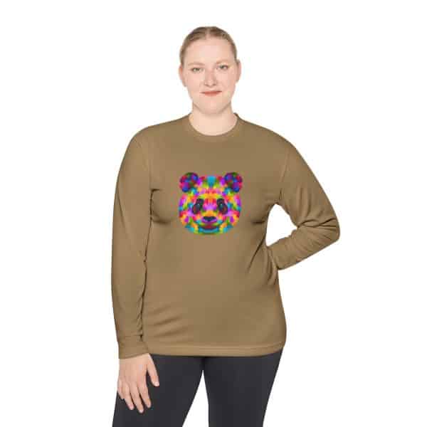 Colored Panda Unisex Lightweight Long Sleeve Tee - Image 24