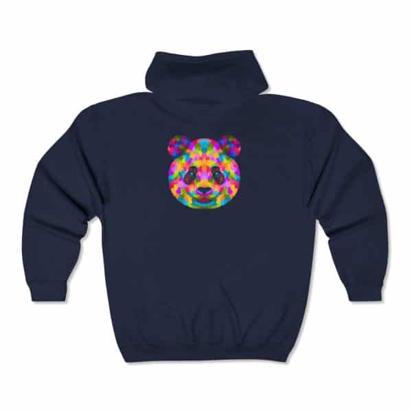 Colored Panda Unisex Heavy Blend™ Full Zip Hooded Sweatshirt - Image 24