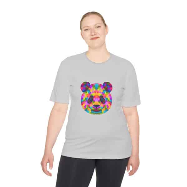 Colored Panda Unisex Moisture Wicking Tee - Image 8