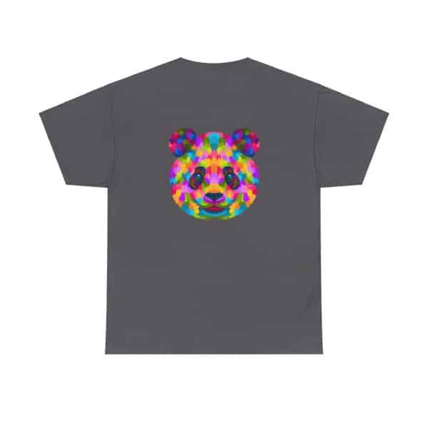 Colored Panda Unisex Heavy Cotton Tee - Image 62