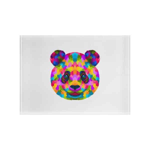 Colored Panda Photo Block