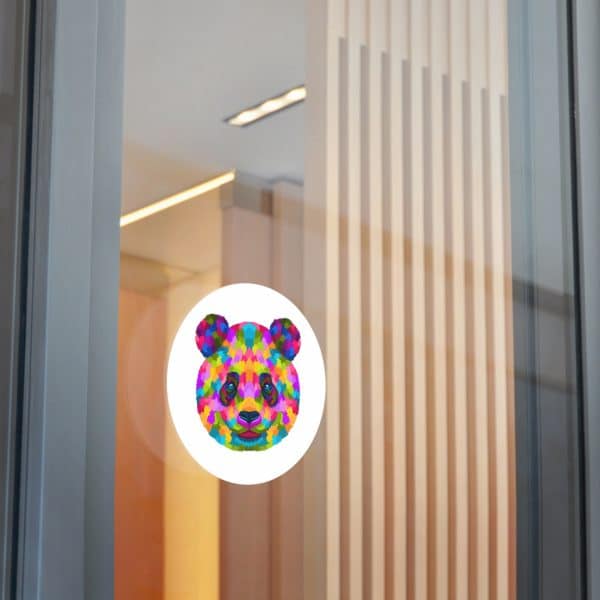 Colored Panda Round Vinyl Stickers - Image 15