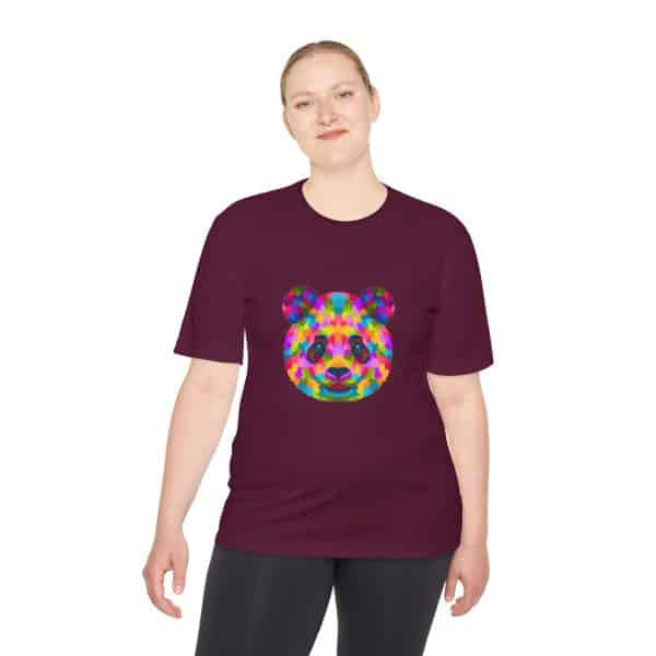 Colored Panda Unisex Moisture Wicking Tee - Image 52